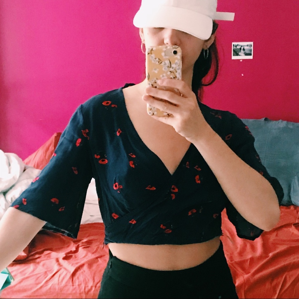 Flowery crop top